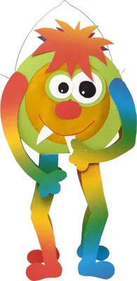 Produktbild von Laternen Bastelset Monster von Prell, 4 Stück