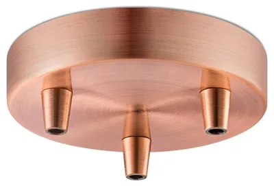 Produktbild von Home Sweet Home Deckenrosette Metall Kupfer 3 Leuchten