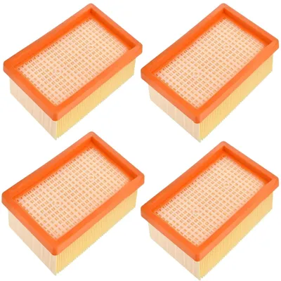 4 Flachfaltenfilter für Kärcher WD4/WD5/WD6/MV4/MV5/MV6