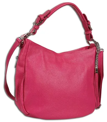 Produktbild von Toscanto Damen Schultertasche Shopper Leder Tasche fuchsia pink OTT134SP
