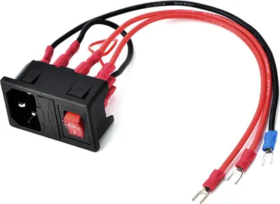 Obrázek produktu pro VBESTLIFE zástrčka typu U 15A zásuvkový modul vypínače/adaptéru s jednou pojistkou pro 3D tiskárny, 220V / 110V