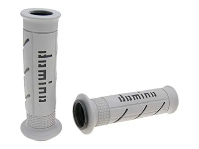 Image de Jeu de poignées Domino A250 On-Road gris / noir avec extrémités ouvertes