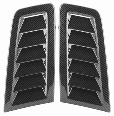 Immagine prodotto di Prese d'aria laterali - 2 pezzi - Accessori per auto - Resistenti al calore - Fibra di carbonio - Stile RS MK2 - Design durevole - Ventilazione del cofano
