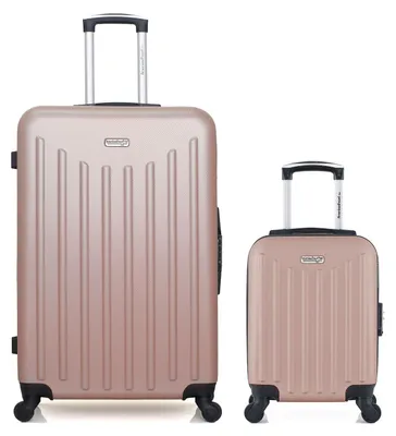 Produktbild von AMERICAN TRAVEL – 2er-Set – Großer Koffer und Handgepäckkoffer XXS BROOKLYN