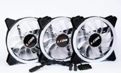Zdjęcie produktu dla 1stCOOL KIT AURA EVO CRYSTAL ARGB 3x wentylator Crystal White + kontroler ARGB Nano