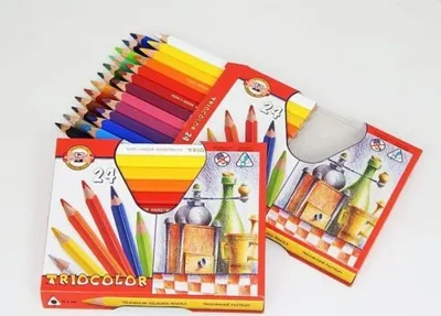 Zdjęcie produktu dla Kredki Triocolor 3154 24Kol.trójkątne Grube 4938