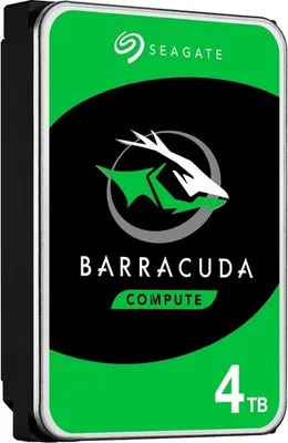 A product shot of a Seagate Barracuda hard drive.