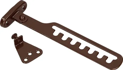 Produktbild von KOTARBAU® Kipp-Regler für Fenster Fensterfeststeller Zuschlagschutz Fensterriegel zum Einstellen der Fensteröffnung Fensterstopper Kippschere Braun