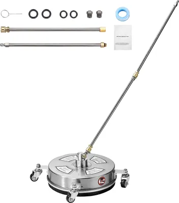 Zdjęcie produktu dla Wysokociśnieniowa myjka do powierzchni SucceBuy 14", maks. 4000 PSI, 4 koła, 2 przedłużone drążki