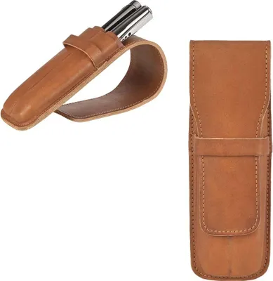 Produktbild von Sonnenleder Stiftetui Leder Stiftebox f. 2 Stifte KARASEK Stifteetui natur 801-389-01