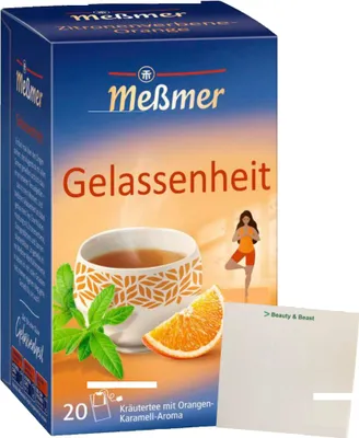 Produktbild von Meßmer Gelassenheit Verbene-Orange 20er (40g Packung) + usy Block