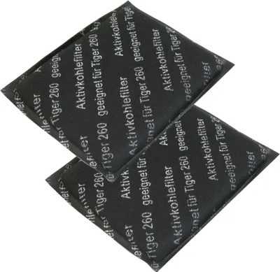 Produktbild von 2x Trade-Shop Aktivkohle-Filter Geruchsfilter Kohlefilter für Tiger 250 251 252 260 VT250 VT251 VT252 VT260