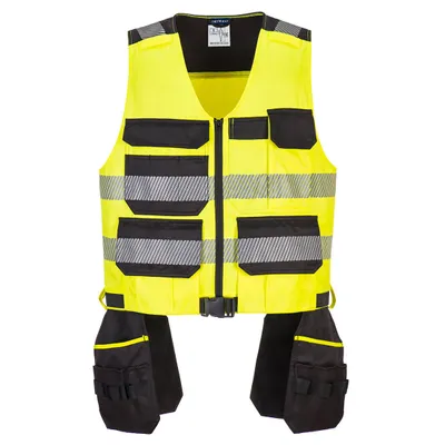 Produktbild von Portwest PW308 PW3 Klasse 1 Werkzeugweste Yellow/Black Gr. XXXL