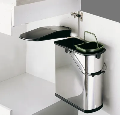 Immagine prodotto di WESCO 790454-42 Selezionatore di rifiuti da 19 litri ÖKO DT incl. contenitoreBoy / a partire da 45 cm di larghezza dell'armadio / VARIO-4 / tecnologia girevole