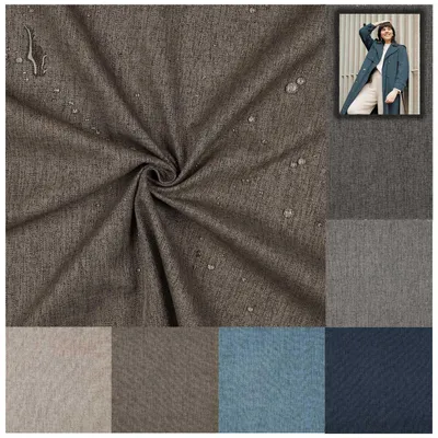Outdoorstoff melliert 0,5 m wasserabweisend Polyester gummiert cappuccino