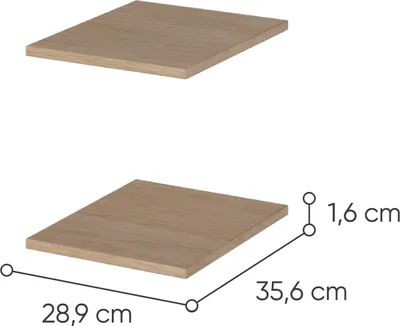 Produktbild von Furniture24 Zusätzliche Regale Für Die Kommoden Easy Einlegeboden 2 Stck. Scandi Eiche