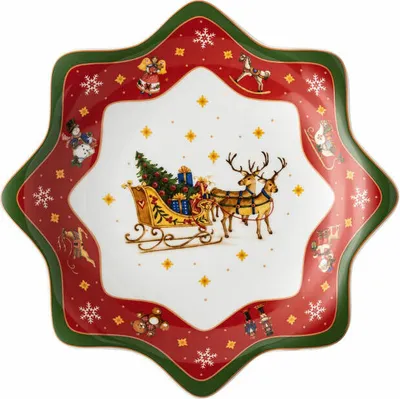 Obrázek produktu pro HUTSCHENREUTHER miska ve tvaru hvězdy Happy Wintertime 25cm