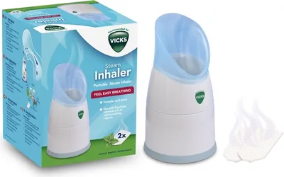 Obrázok produktu pre Vicks V1300, Parný inhalátor, Modrá, Biela