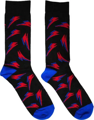 Image de David Bowie - Chaussettes pour homme/femme unisexes RO11831 (39,5 EU - 45,5 EU) (Noir)
