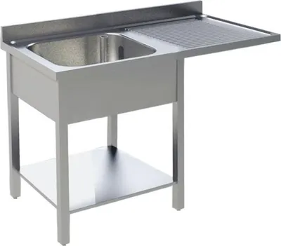 Produktbild von KBS Spülcenter 1200x700x850 mm 1 Becken links mit Grundboden und Aufkantung