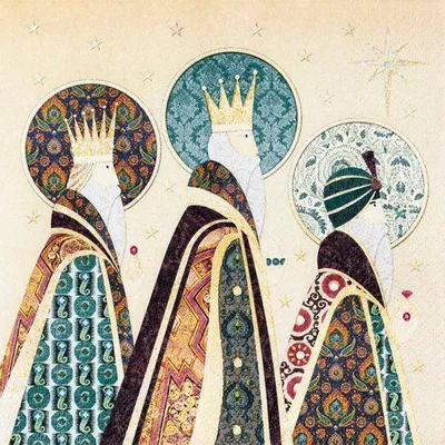 Produktbild von 20 Servietten Three Kings - Drei heilige Könige 33x33cm