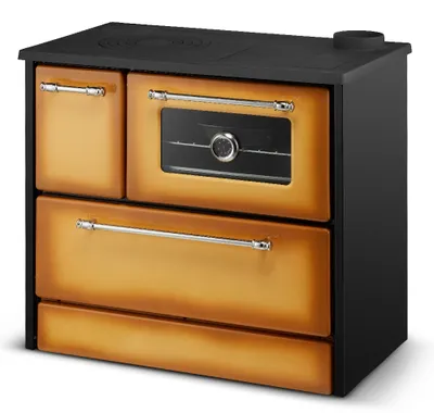 Produktbild von Küchenofen Holzherd 701 Cappuccino, rechte Version - 9,18 kW