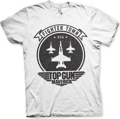 Produktbild von Top Gun Maverick Fighter Town T-Shirt - XX-Large - White