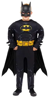 Produktbild von Batman Superheld Kostüm für Kinder Kindergröße: 98-104