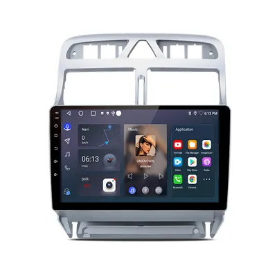 Obrázek produktu pro 9" autorádio s CarPlay a Androidem 15 pro modely Peugeot 307 SW CC (2002-2013), s GPS navigací, Wi-Fi, 4G, Bluetooth, DAB+, ovládáním na volantu, USB, DSP, RDS, 6 GB RAM a 128 GB úložiště, 8-jádrový procesor