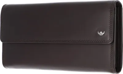 Produktbild von Golden Head Leder Geldbörse Polo RFID Protect Damenbörse 2088 Dunkelbraun