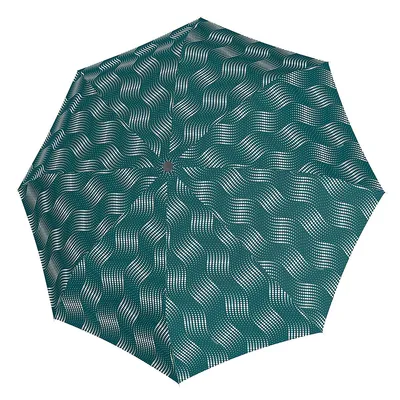 Produktbild von doppler Taschenregenschirm Regenschirm Fiber Magic Wave Petrol dunkelgrün
