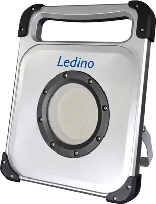 Produktbild von Ledino LED-Akkustrahler 50+3W tragbare Fluterleuchte Veddel50, Li-Ionen Wechselakku mobil tageslichtweiss