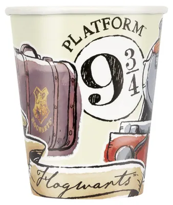 Harry Potter Papierbecher 266 ml, 8 Stück, plastikfrei