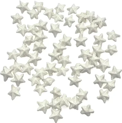 Produktbild von Schaumstoff STERN DEKOSTREU, 2cm. WEISS