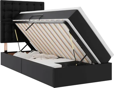 Immagine prodotto di Letto con Contenitore Nero 100 x 200 cm