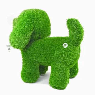 Immagine prodotto di AniPlants, figura in erba, "Cane", in piedi, decorazione da giardino, 65 cm