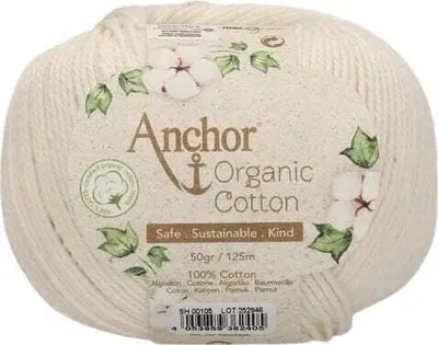 Produktbild von Anchor Organic Baumwolle 00105 Strickgarn