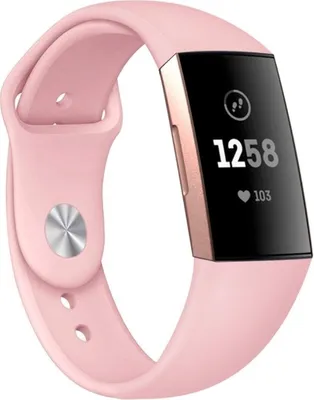 Produktbild von Strap-it Fitbit Charge 4 Sportarmband (Rosa) - Große: M/L