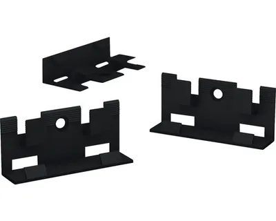 Produktbild von Prinz Befestigungsclips Kunststoff schwarz für MDF-Sockelleiste 18x58 mm (30 Stück)