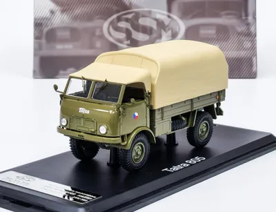 Produktbild von Tatra Komando SSM Militärfahrzeug Modell aus Metall, grün/beige, Maßstab 1:43