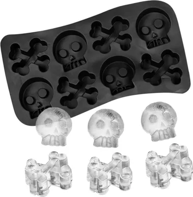 Produktbild von Piratenschädel Silikon Backform - Halloween Keks