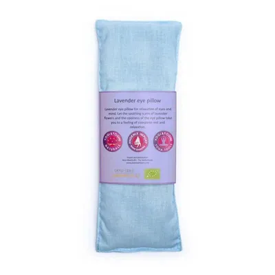 Produktbild von Augenkissen Lavendel Bio Hellblau – 140 g; 22x8 cm