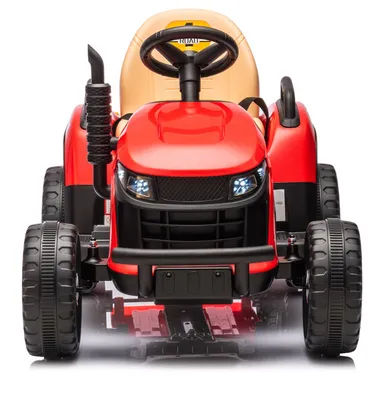Produktbild von Kinder Traktor Schlepper Bulldog mit Anhänger Kinderauto mit Fernbedienung Tractor Kinder Elektroauto Rot