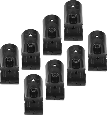 Image de 8 p?les 28 mm T Pince pour tube de forme avec vis et ?crous Rail terminal m?tallique pour cl?ture ? maillons de cha?ne R?g?lation de main courante