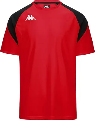 Produktbild von Kappa Loreto Trikot Kurzarm Herren - Rot / Schwarz  | Größe: L