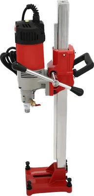 Produktbild von Kernbohrer - Diamant-Kernbohrmaschine - 0–165 mm Bohrdurchmesser - 740 U/min - 2300 W - M22 Spindel - Mit Bohrständer - Rot/Schwarz