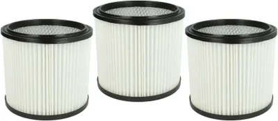 Produktbild von vhbw 3x Faltenfilter kompatibel mit Lavor GBX 32, 3.752.0032, GBX 22, 37.520.032, GN 22, Ashley 100, GN 32, 300 Staubsauger - Patronenfilter, Weiß
