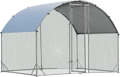 Immagine prodotto di Pollaio grande in metallo zincato con copertura impermeabile per esterno 190 x 280 cm