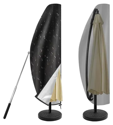 Produktbild von Sonnenschirmhülle Sonnenschirmschutz - 265 x 40/70/50 cm - Wasserdicht - Mit Stützstange - Für Schirme 2,5 bis 3,5 m