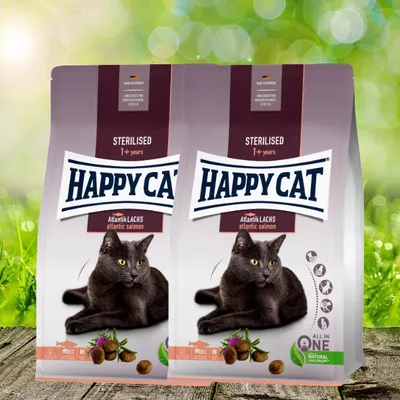 Produktbild von Happy Cat Sterilised Adult Atlantik-Lachs 2 x 10 kg